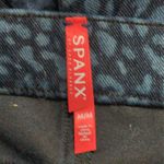 Spanx Blue Leopard Print High Waist Animal Print Jean-ish Ankle Leggings Size M Photo 5