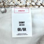 EXPRESS Skinny Midrise Foil Snakeskin Print Stretch Denim Size 6R Photo 8