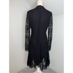 100% Silk Black Valentino Night Lace Dress Women’s 6 Photo 4