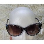 Nine West  Blue Brown Tortoise Cat Eye Sunglasses New Photo 2