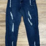 High Rise Blue Distressed Jeans Size undefined Photo 0