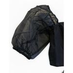 Cleobella Josie Crop Puff Sleeve Blouse Women Size Small Black Bow Smocked NEW Photo 2