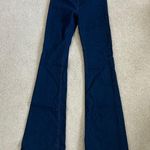 Topshop Moto Jamie Dark Wash Blue Flared Legs Mid Rise Jeans Retro Size W26 L36 Photo 1