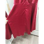 Camille La Vie  Size 2 Red Ruched Satin Sweetheart Mermaid Dress Prom Gown Photo 5