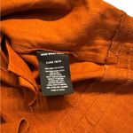 Who What Wear Burnt Orange Puffy Sleeves Oversized Dress with Pockets Photo 3