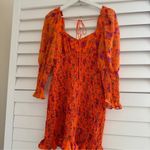 For Love & Lemons NEW FOR‎ LOVE AND LEMONS Peony Mini Scrunched Frill Quarter Sleeve Stretch Dress Photo 4