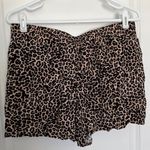 Apt. 9  Cheetah Leopard Print Mid-Rise Straight Short Brown Women's Size Medium Photo 3