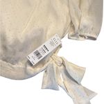 Elle  XL 3/4 Sleeve Off White with Gold Rhinestones Women's Top Photo 2