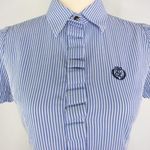 Vintage Blue and white stripes‎ 100% cotton short Photo 2