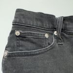 Madewell High-Rise Denim Shorts Jean cotton stretch high waisted gray black zip Photo 7