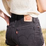 Levi's 501 High-Rise Denim Shorts Eat Your Words size 27 Photo 6