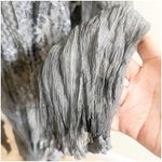 Chico's  Travelers Cardigan Crinkle Sz 3/XL Gray Lace Dots Sheer Whimsigoth Photo 4