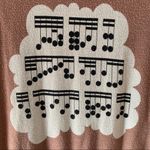 Wildfox {S} music notes baggy beach jumper sweater Photo 1