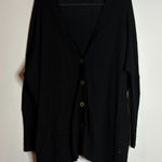 autumn cashmere  black oversized cashmere cardigan sweater Photo 0
