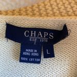 CHAPS VTG  100% Cotton Knit Turtle Neck with Horn Button Photo 2