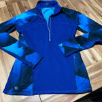 Athleta  blue half zip sweater top small Photo 0