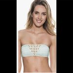 OnDadeMar bandeau bikini top. New Blue Photo 3