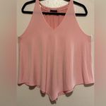 First Love Blush Pink V Neck Pink Sleeveless Tank Top | Shirt Photo 0