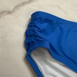Calvin Klein  Shirred Side Mid Rise Bikini Bottom Size XXL Palace Blue New Photo 1