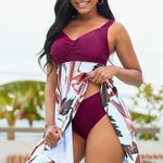 Bucota Swimsuits Swimdress for Women Athletic Two Piece Plus Size Tankini Bathing Suits Photo 0