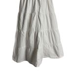 Lisa Says Gah White Floral Embroidered Puff Sleeve A-Line Midi Dress Size Small Photo 14