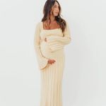 Bump Friendly Long Dress Yellow Size L Photo 1