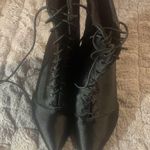 Black pointy goth witchy punk toe boots size 7 $78 Photo 2