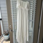 Lush Clothing White Long smocked jumpsuit Photo 1
