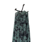 ZARA  Maxi Dress Tie Dye Printed Chiffon‎ Beaded Straps Green Size Small Photo 7