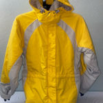 Alpine Design Yellow and Gray Ski Jacket Waterproof and Sporty Size Medium Photo 0