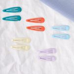 Boutique Shamrock Green Vintage Triangle Two Piece Hair Clip Photo 1