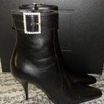Saint Laurent Jill Square Toe Boots Size 38 Photo 0