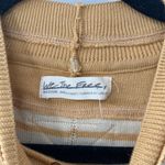 Free People  We the Free Striped Short Sleeve Shirt Knit Size Med NWOT Tan Photo 1