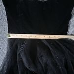 NWT Francesca's Dress Small Harriet Velvet Pearl Embellished Strapless Midi‎ Black Photo 10