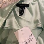 Forever 21  Turquoise Satin Mini Skirt Photo 1