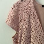 ZARA Women’s Soft Pink Lace V-neck Mini Dress in Size Small Photo 5