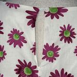 &merci &MERCI medium ivory Hey Girl Flower Bubble Sleeve Top In White purple flowers Photo 4