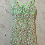 Cosabella  Green &Pink Polka Dot Nightgown size S Photo 0