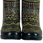 The Sak Sacroot Rain Boots Peace Love Boho Chunky Black Multi Women’s Size 7M Photo 10