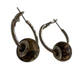 Viva Beads Boho Elegant Clay Beaded Hoop Earrings Earthy Design Gold Photo 1