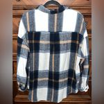 SheIn  Curve Plus Plaid Print Pocket Front Drop Shoulder Shirt Photo 1