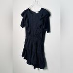 Love Shack Fancy  Natasha Black Swiss Dot Eyelet Cotton Mini Dress Size XL Photo 4