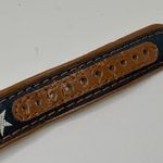 Vintage Valdawn American Flag wrist watch 33mm gold tone Leather Band running Photo 4