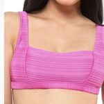 Jessica Simpson Ribbed Bikini Top Women's XL Pink NWOT Photo 0