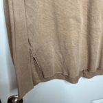 J HER Medium Long Sleeve Crochet Henley Top Brown Boho Western Cowgirl Photo 4