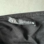 ZARA organza Puff sleeve ribbed ruched bodysuit Black medium Photo 9