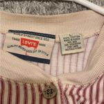 Levi's Red and White Striped Casual Shirt Photo 4