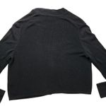 Banana Republic  Womens Cardigan Sweater Silk Medium Black Ribbed Knit Casual Photo 7