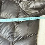 Calvin Klein  Packable Down Brown Lightweight Puffer Hooded Black Coat Size M Photo 7