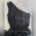 Ramy Brook NWT  Nicola Black One Shoulder Dress Maxi Feminine Evening Wedding szM Photo 5